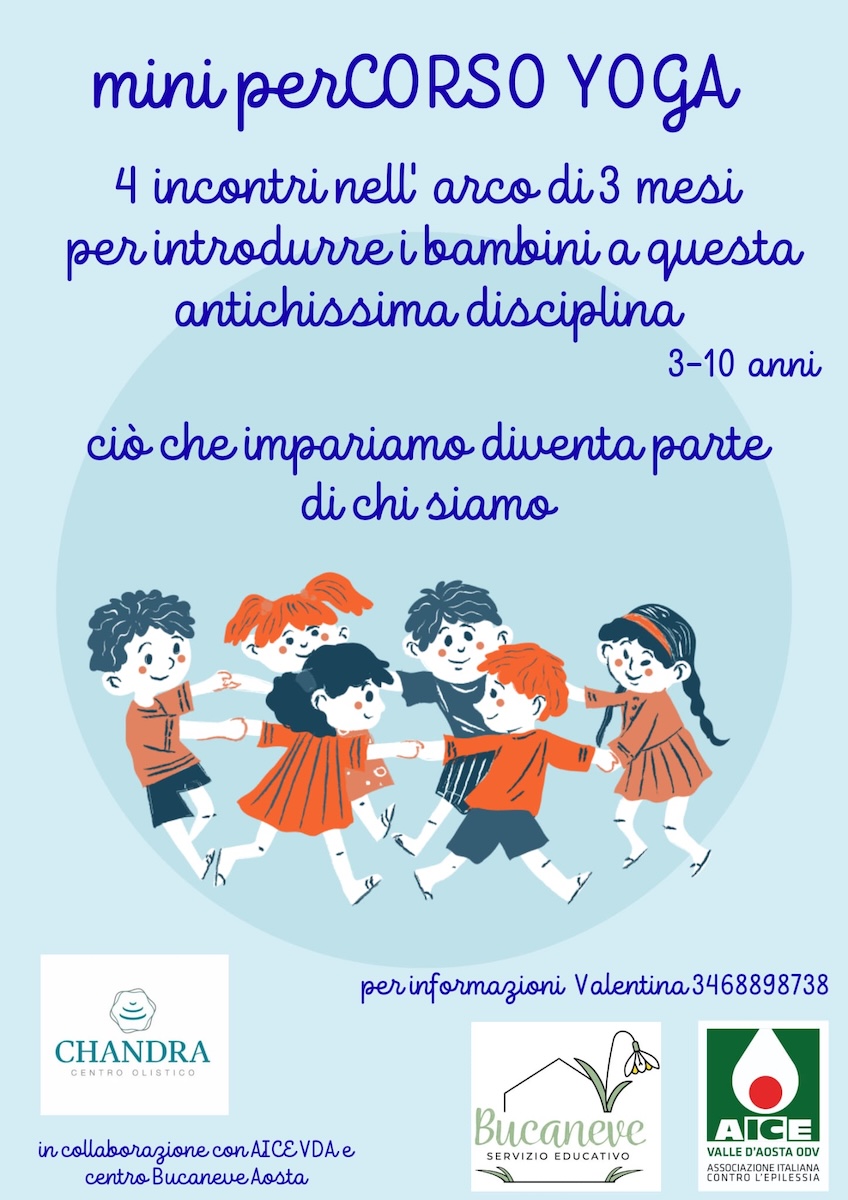 Locandina perCORSO yoga per bambini