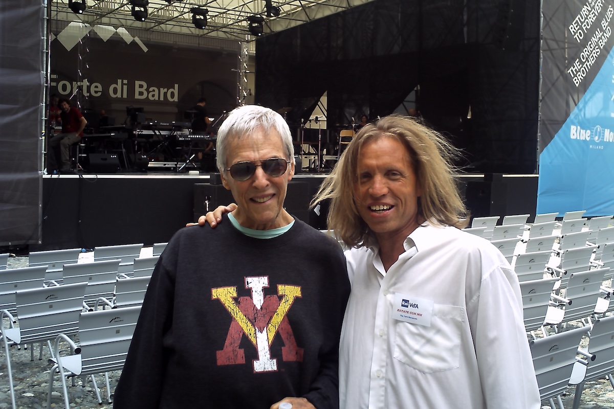 Carlo Benvenuto con Burt Bacharach al Forte di Bard