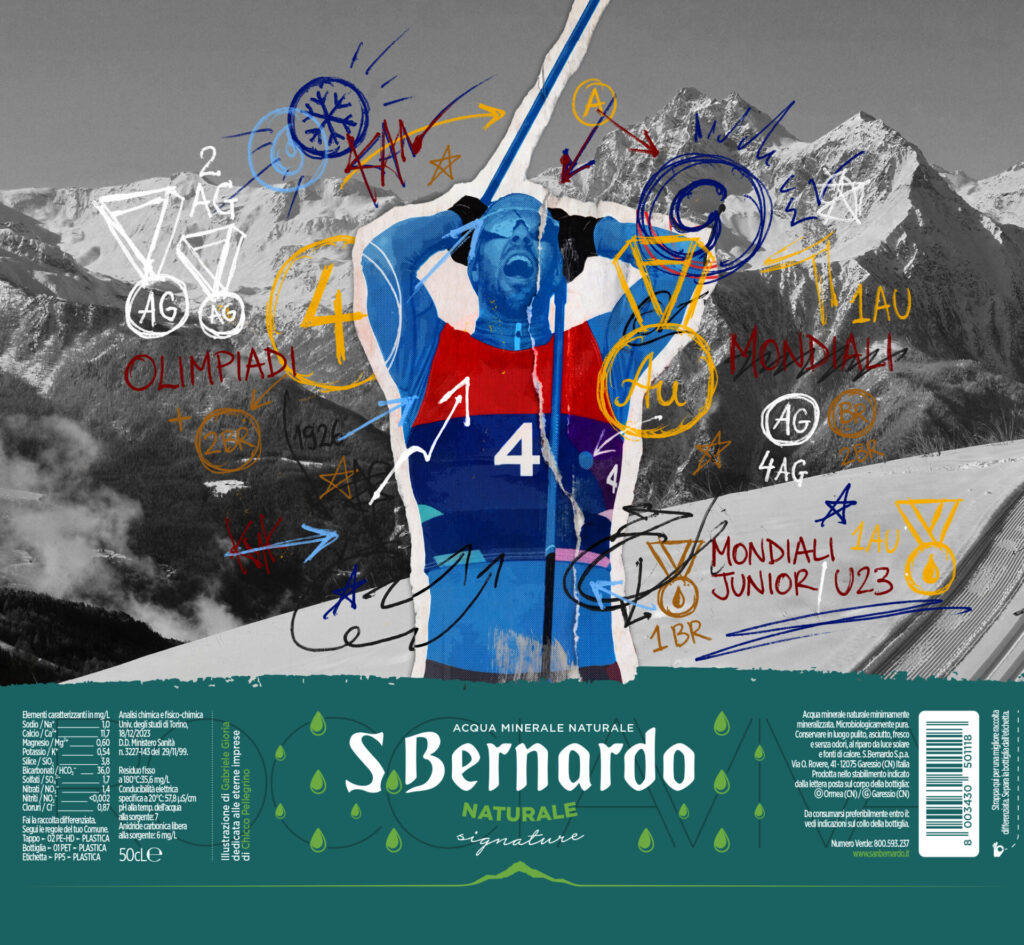 Bottiglia acqua s bernardo federico Pellegrino jpg