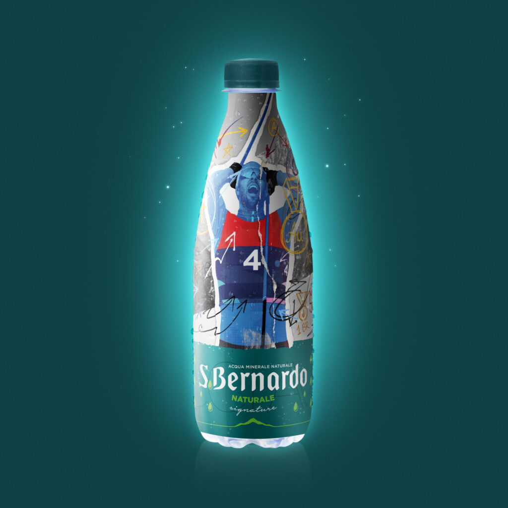 Bottiglia acqua s bernardo federico Pellegrino jpg