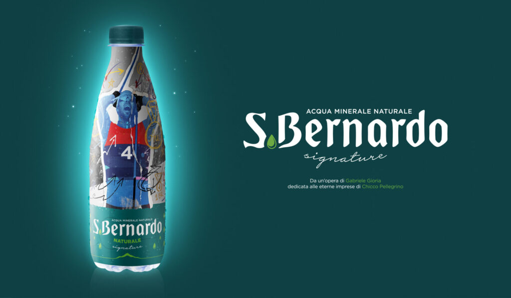 Bottiglia acqua s bernardo federico Pellegrino