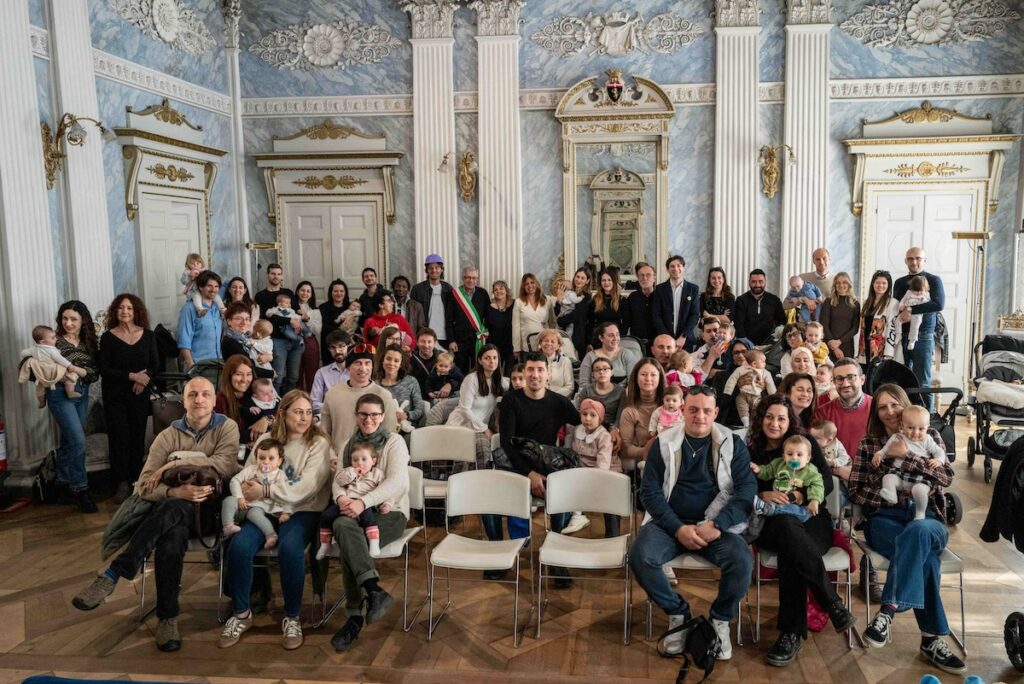 Famiglie dei nuovi nati al Salone Ducale