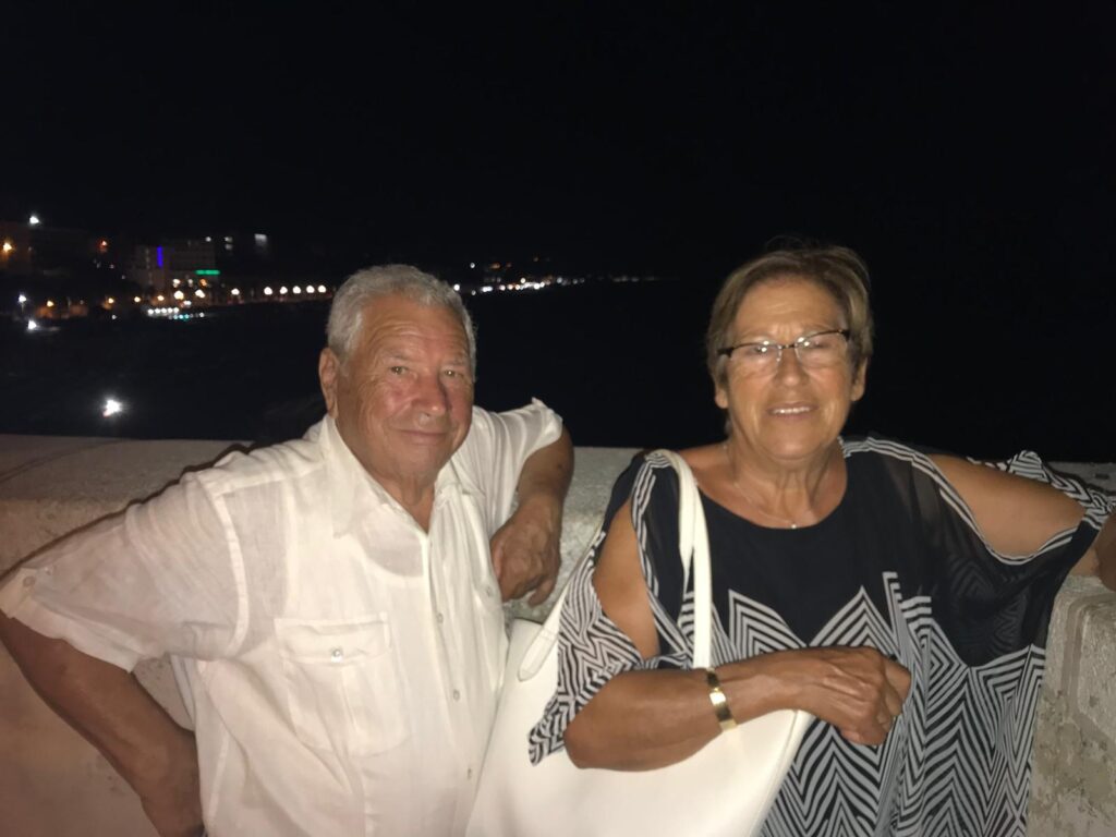 Giuseppe con la moglie Vittoria