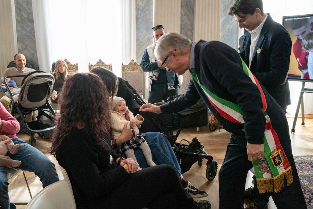 Il benvenuto del Sindaco ad una nuova nata
