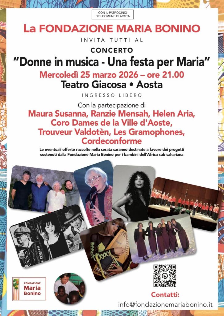 Locandina "Donne in musica. Una festa per Maria Bonino"