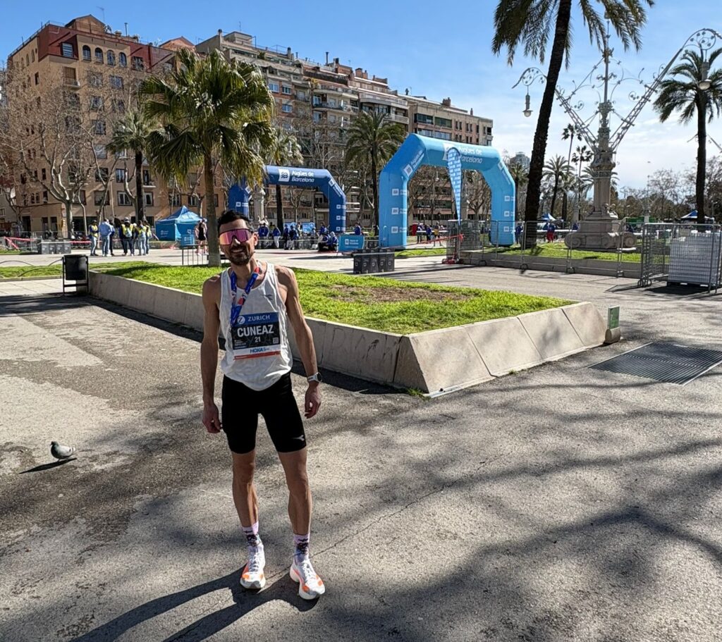 René Cuneaz maratona Barcellona