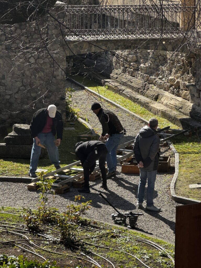 Riprese Rocco Schiavone zona cattedrale di aosta
