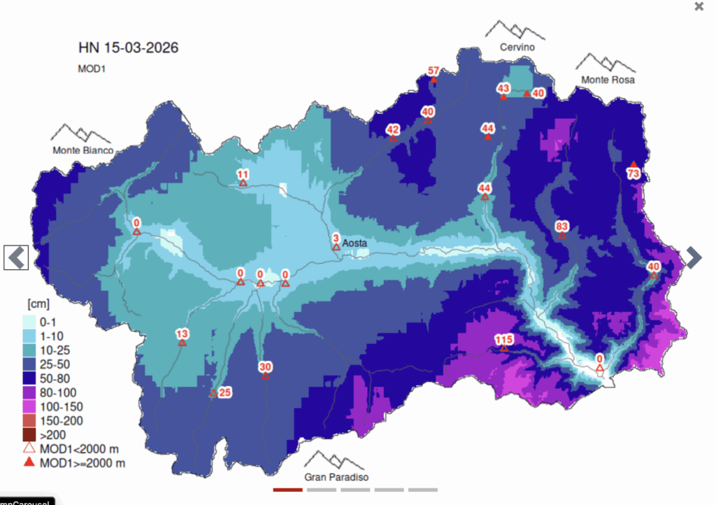 Neve 14-15 marzo 2026