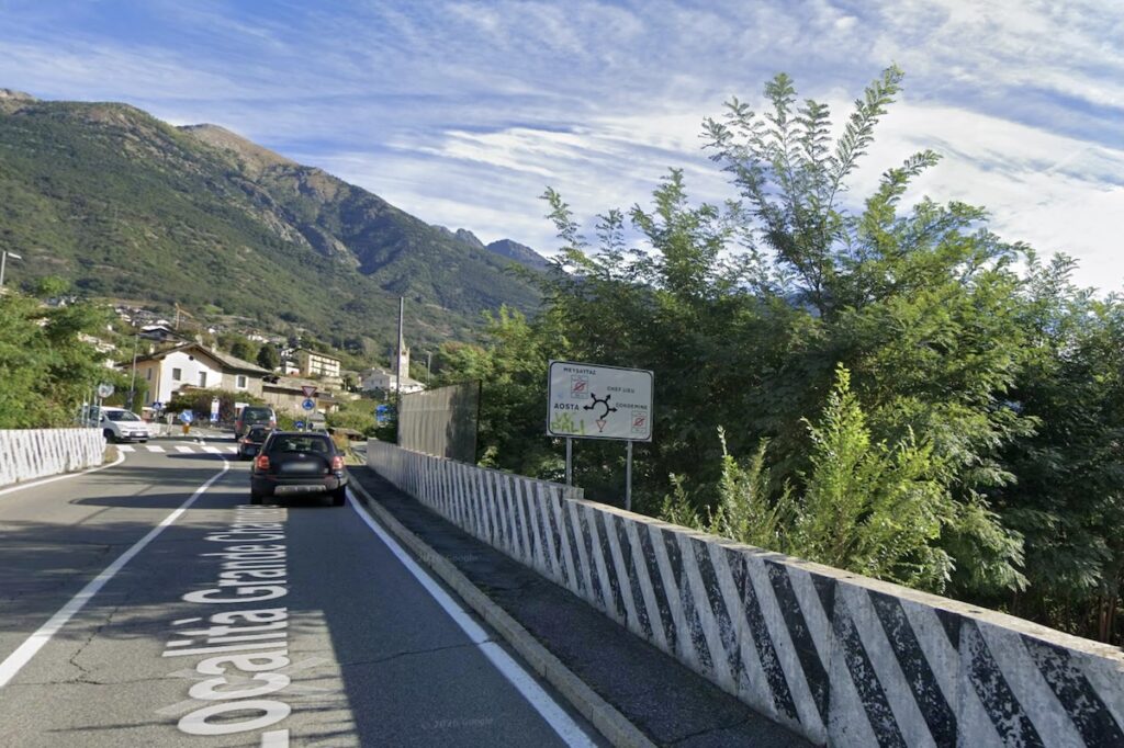 Il ponte ferroviario a Saint-Christophe