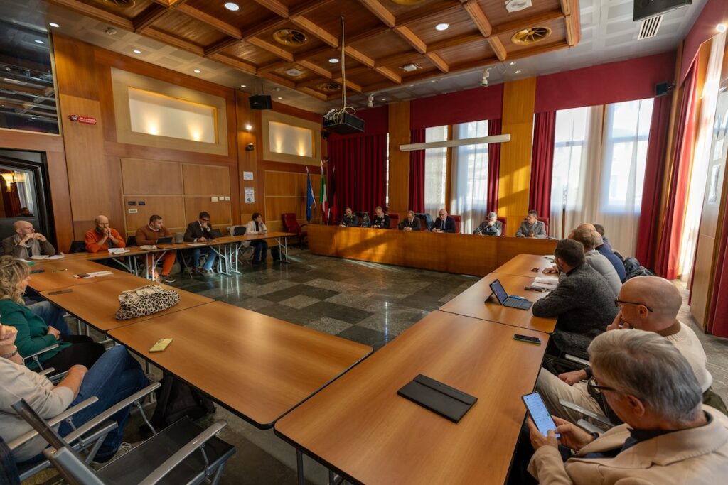 Una riunione del Cosp - Comitato per l’ordine e la sicurezza pubblica
