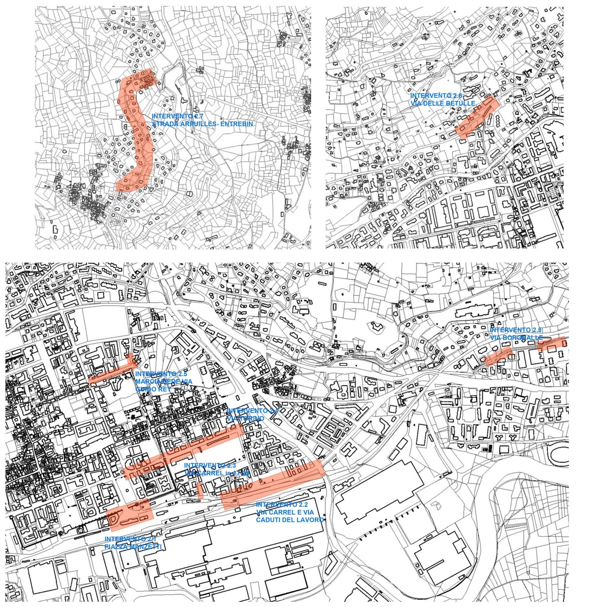 Gli interventi di asfaltatura previsti ad Aosta