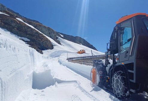 Conto alla rovescia per la riapertura del Colle del Gran San Bernardo: lavori in corso