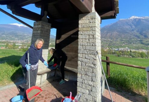 Pollein risponde alla Corvée: cittadini al lavoro per ripulire il paese