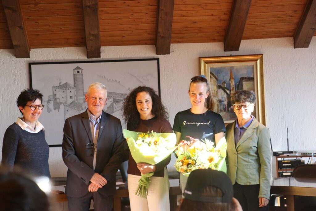 Festa La Salle Federica Brignone Michela Carrara () rid