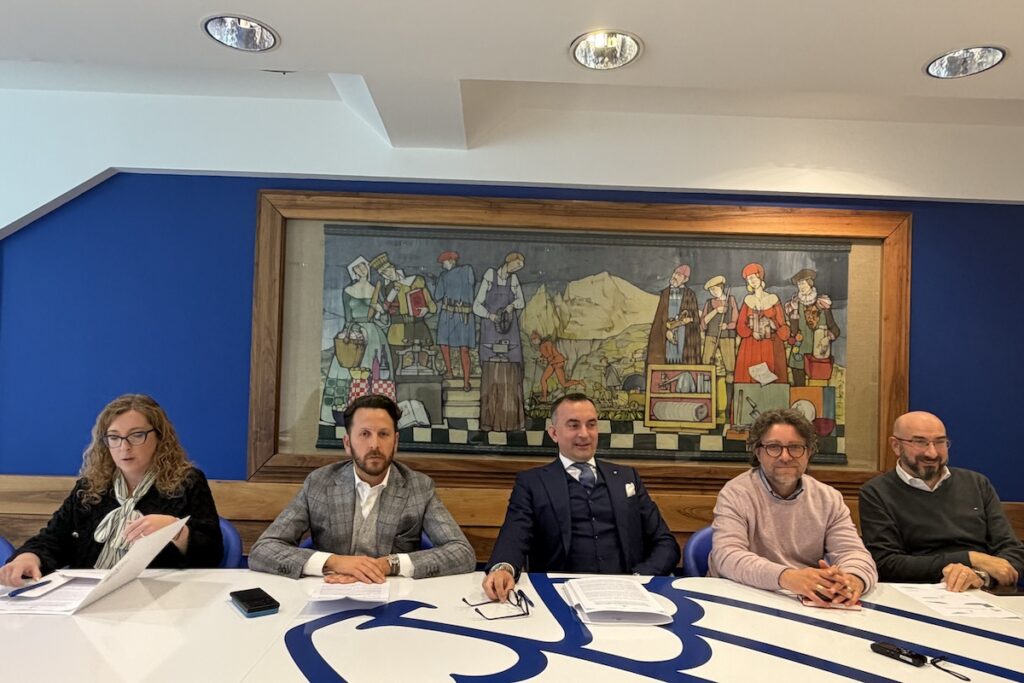 La presentazione dei dati del primo trimestre 2026 di Confindustria. Al centro, il presidente Turcato