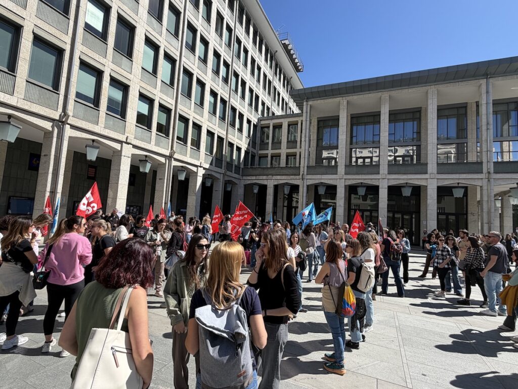 Lo sciopero dei lavoratori della Società di Servizi dei servizi socio sanitari assistenziali