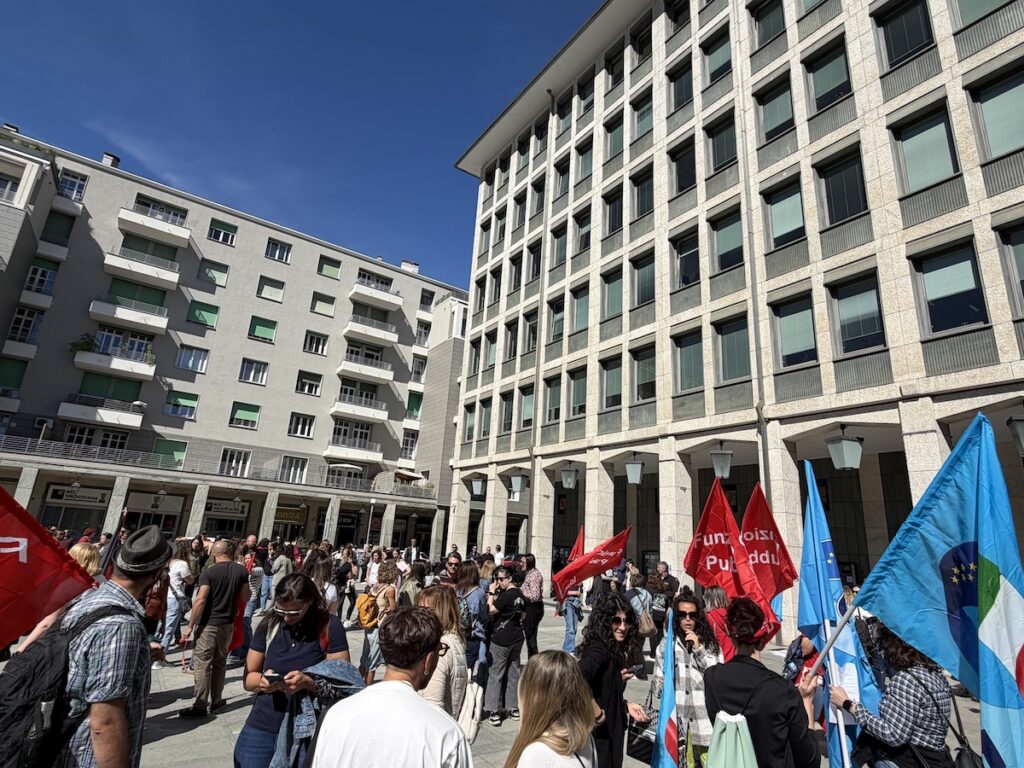 Lo sciopero dei lavoratori della Società di Servizi dei servizi socio sanitari assistenziali