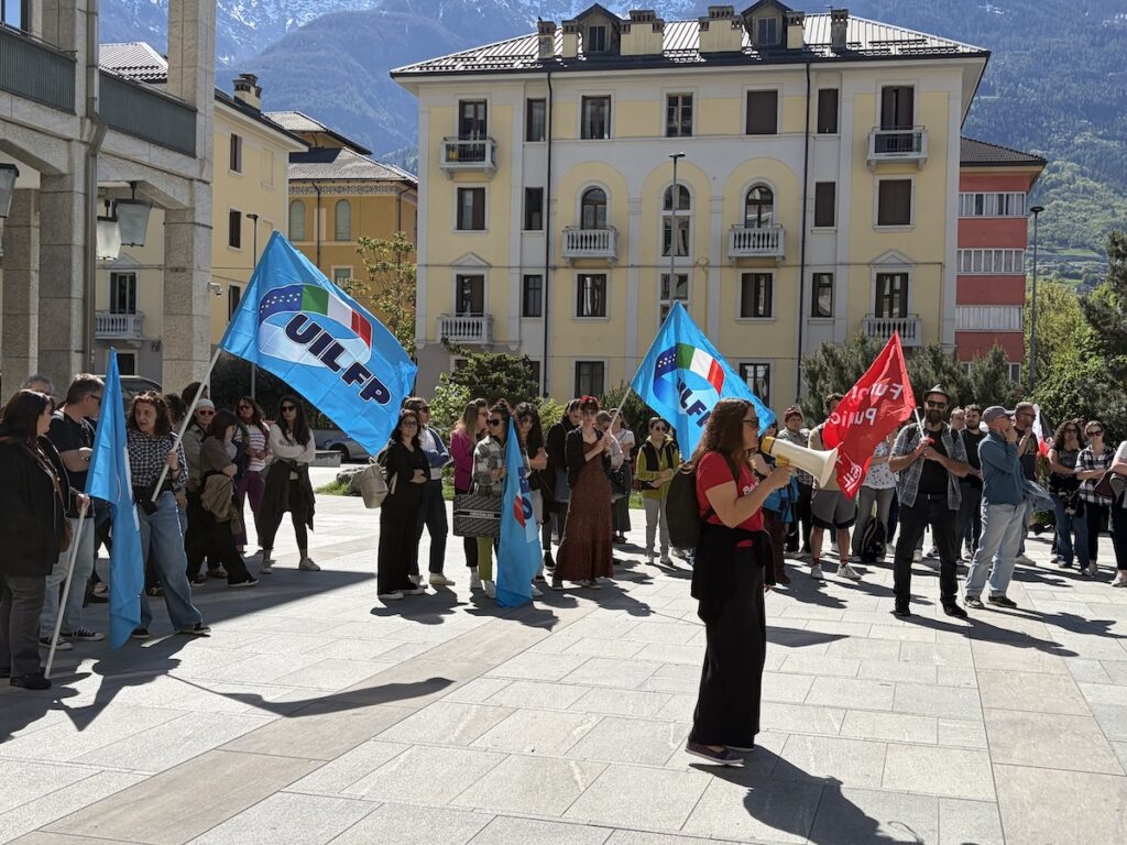 Lo sciopero dei lavoratori della Società di Servizi dei servizi socio sanitari assistenziali