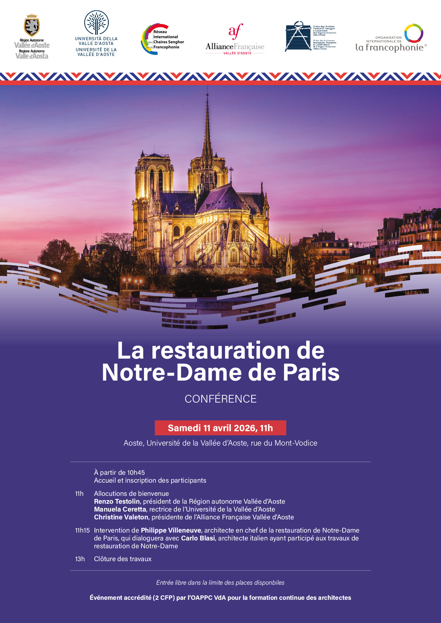 Locandina restauro Notre-Dame 