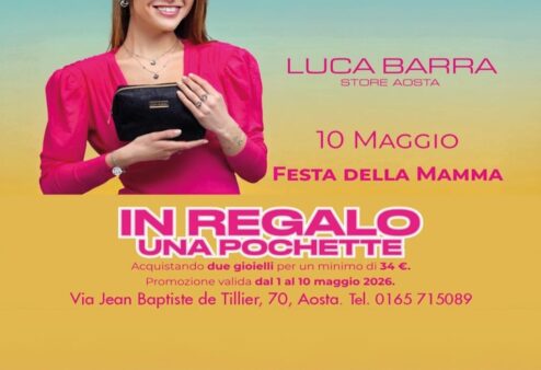 Festa della mamma con Luca Barra: gioielli e pochette in omaggio