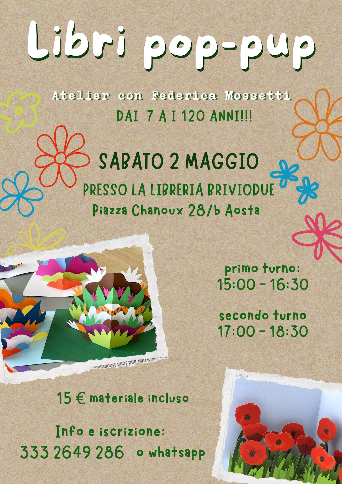 Pop up di primavera si costo