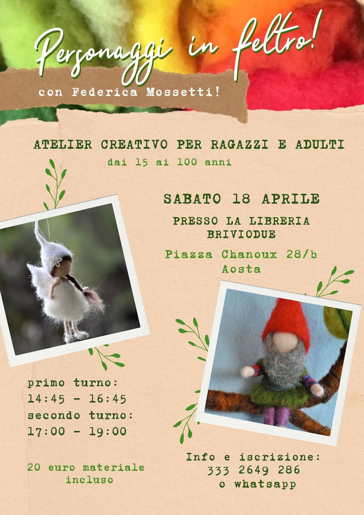 Locandina laboratori brivio