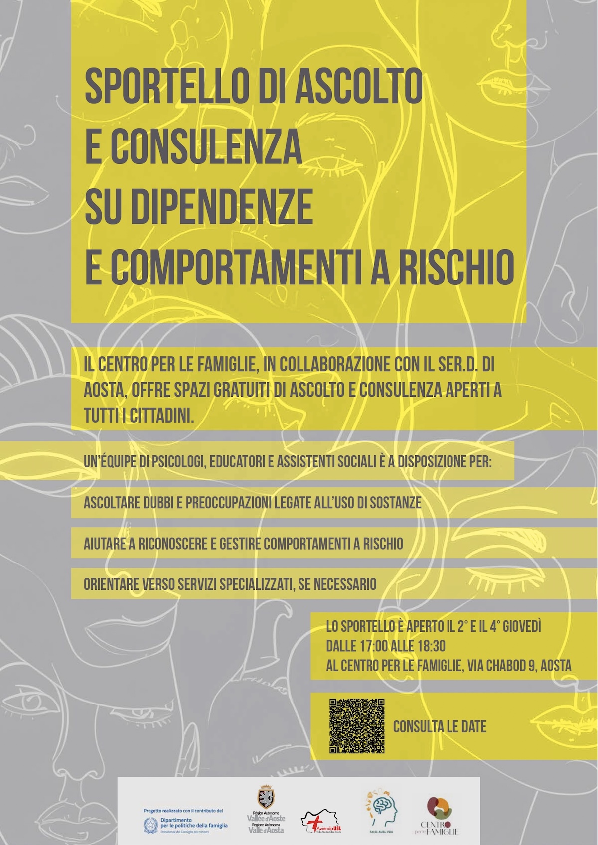 Centro famiglie - sportello dipendenze e comportamenti a rischio