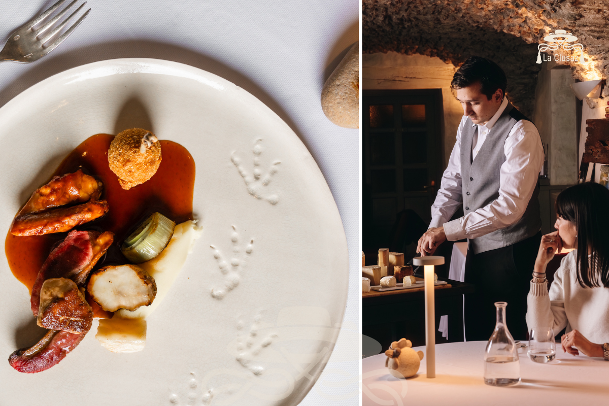 la clusaz piatti e servizio