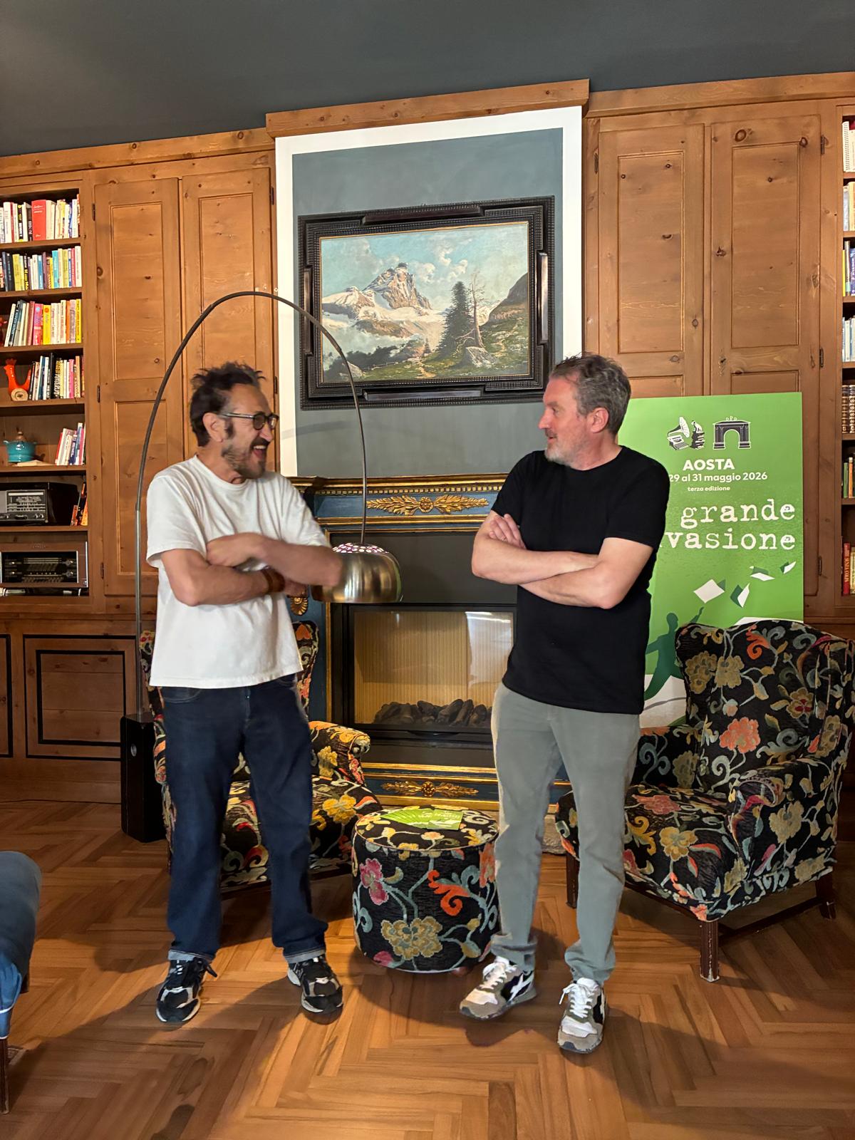 Antonio Manzini e Marco Giallini