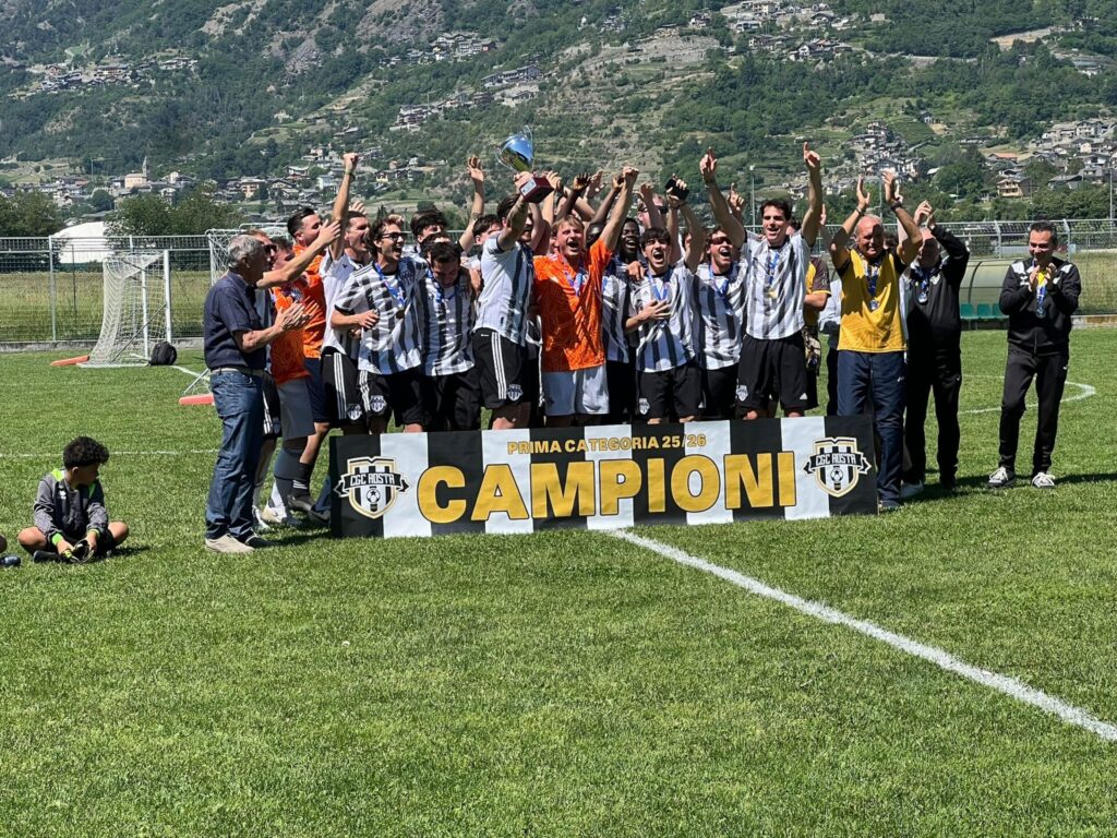CGC Aosta premiazione vittoria Prima Categoria