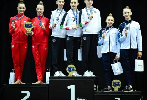 Ginnastica ritmica, Elodie Godioz trionfa in Polonia con la Nazionale junior