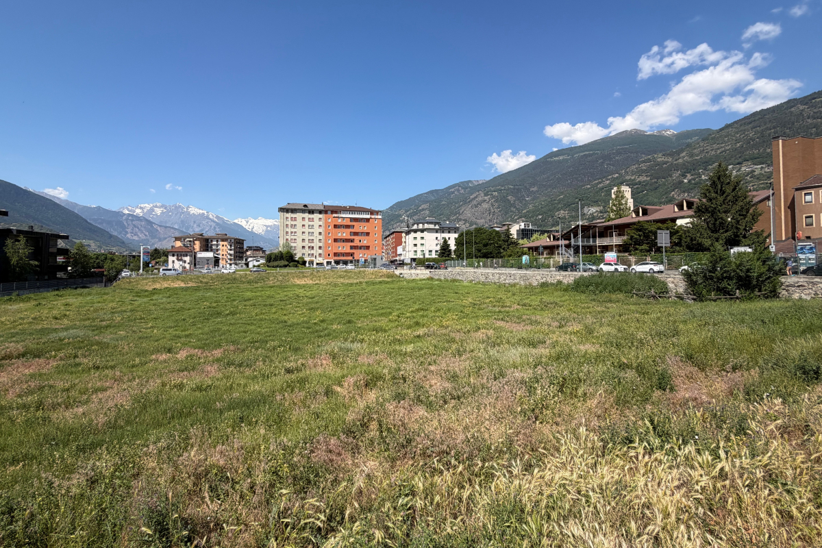 Il prato delle capre vicino alla Torre del lebbroso, ad Aosta