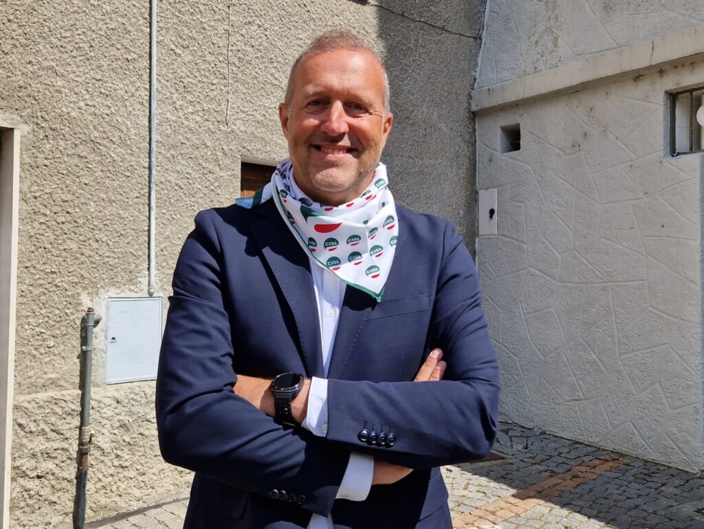 Jean Dondeynaz CISL VdA Primo Maggio a Verrès