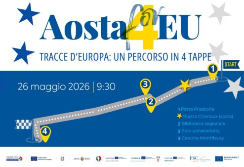 Aosta 4 EU – Tracce d’Europa, una passeggiata per scoprire i progetti realizzati con fondi Ue