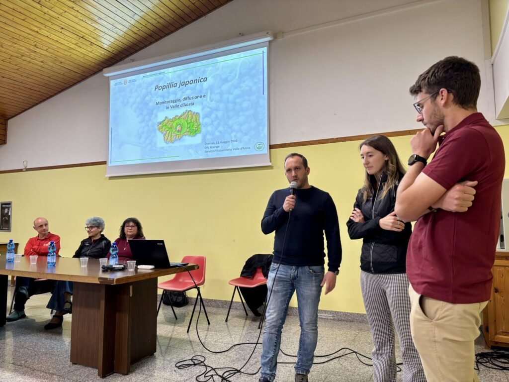 Incontro sulla scarabeo giapponese - Relatore Eric Grange - saluti del sindaco