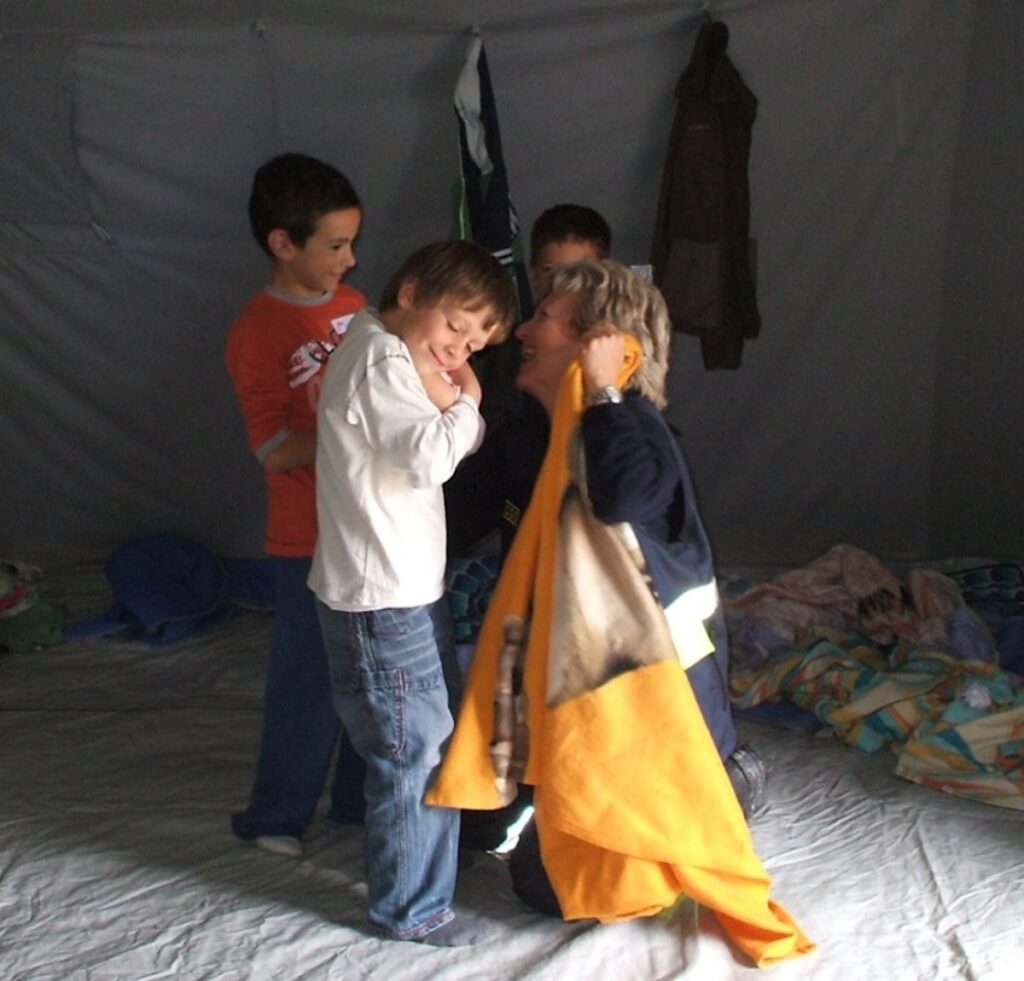 Elvira Venturella prima tenda bambini