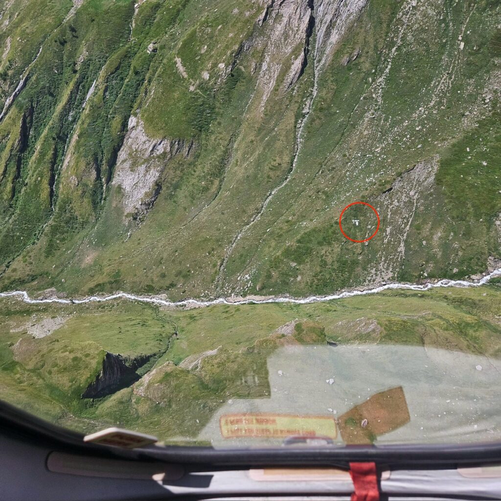 Aereo precipitato zona Frassati