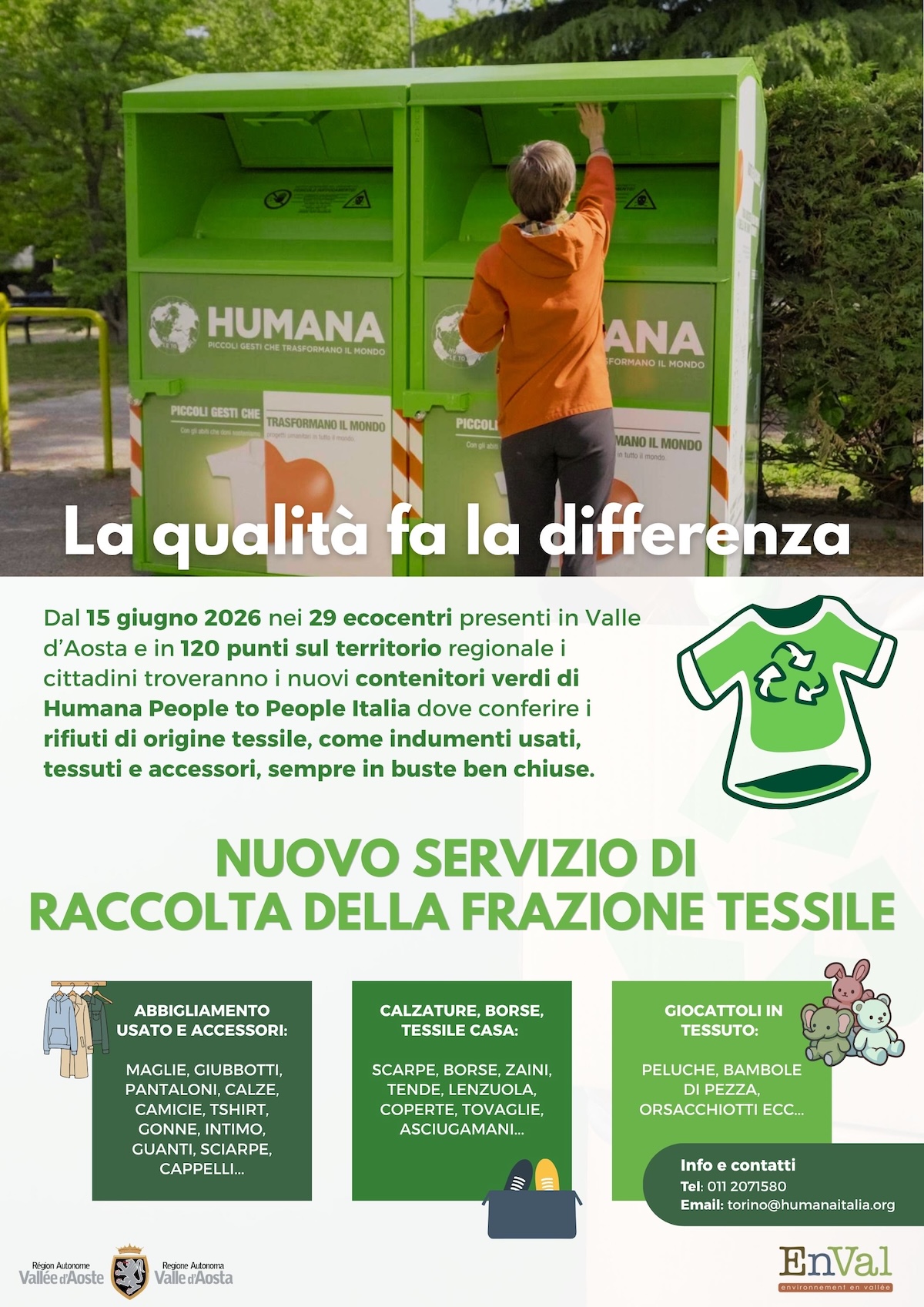 Raccolta rifiuti tessili - Enval