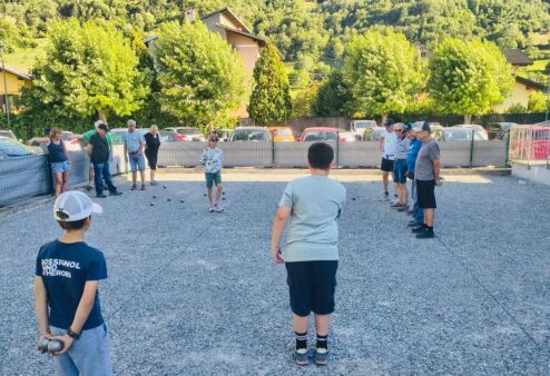 A Charvensod è stato inaugurato il nuovo campo di pétanque nell’area sportiva