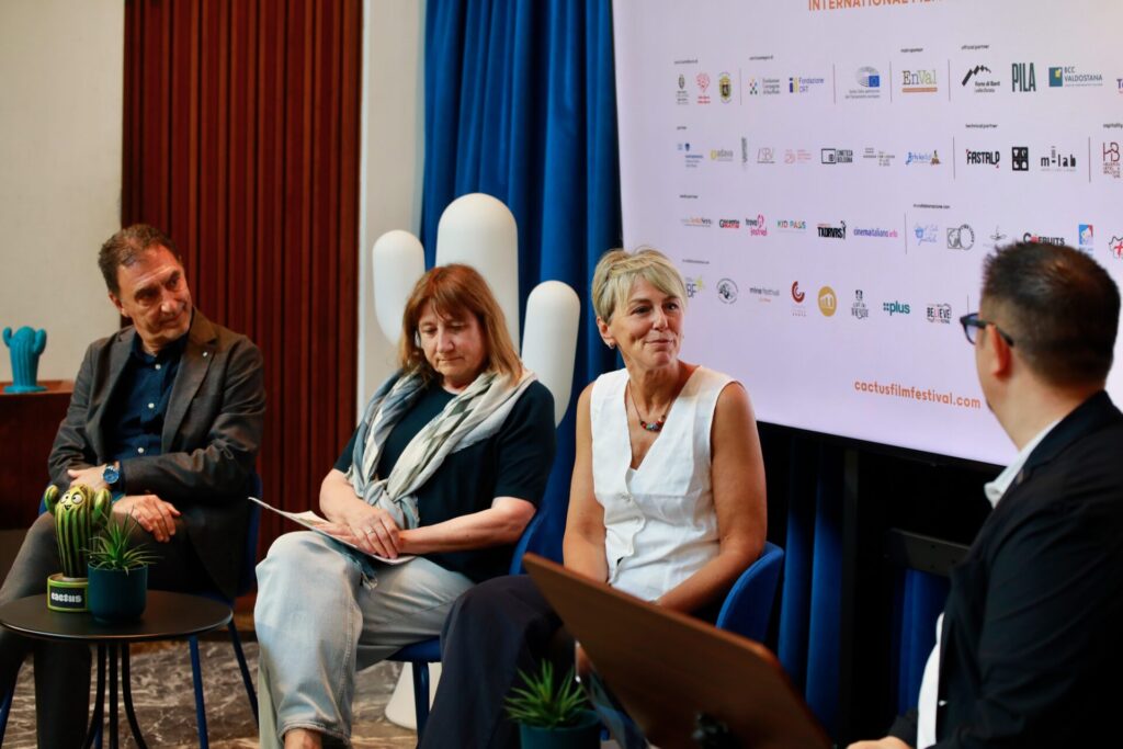 Conferenza stampa Cactus Film Festival Morra Badery Ellena Stevanon