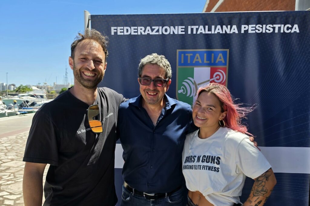 Da sx: Amedeo Ventura, Flavio Serra e Noemi Kraja