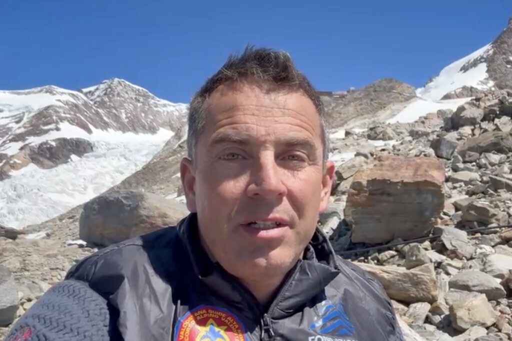 Il direttore del Soccorso alpino valdostano Paolo Comune