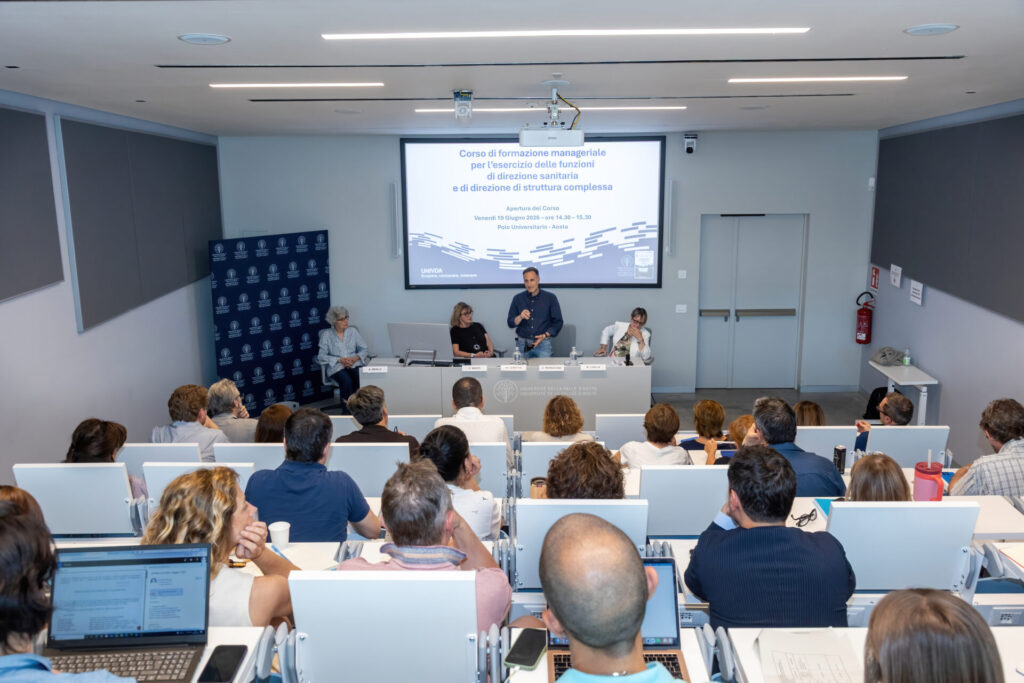 Avvio corso di formazione per dirigenti sanitari Università della Valle D'Aosta