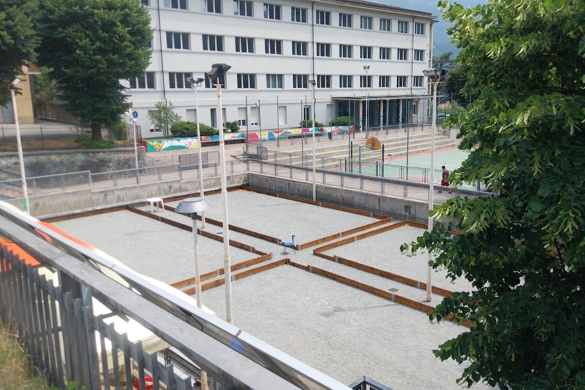I nuovi campi di pétanque a Châtillon