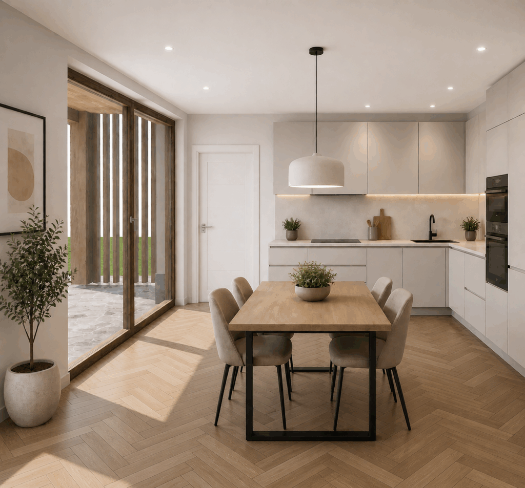 cucina piano terra arredato