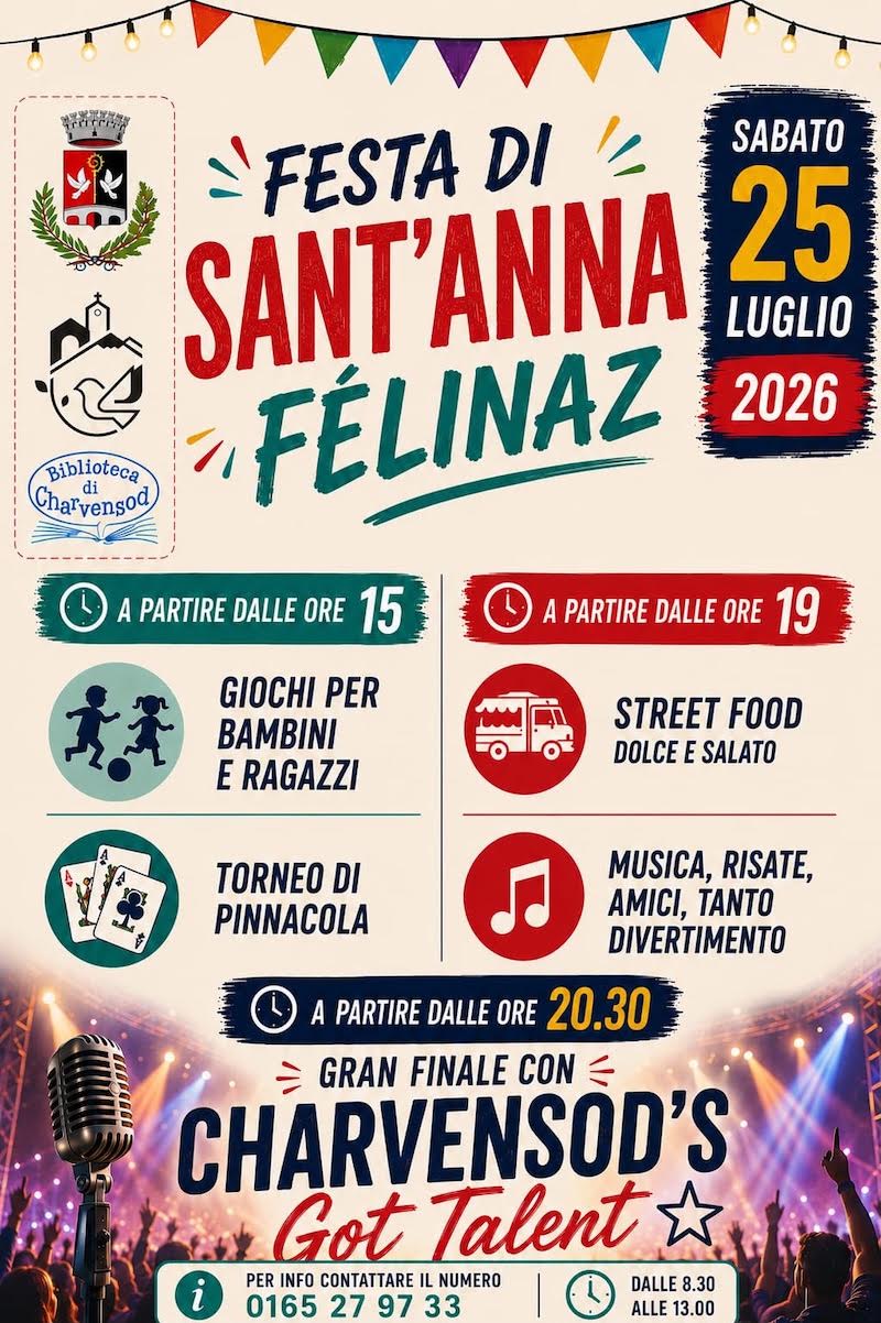 Locandina Festa di Sant'Anna Félinaz