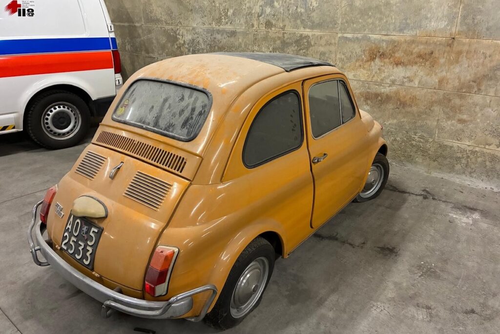 La Fiat 500 messa all'asta dall'Usl