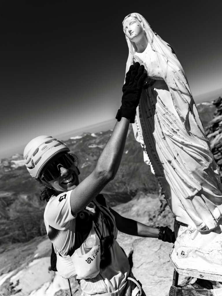 Anne Lise Rousset Séguret in cima al Gran Paradiso