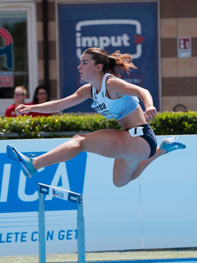 Carlotta Giovanetto Europei Under Rieti atletica foto Grana Fidal