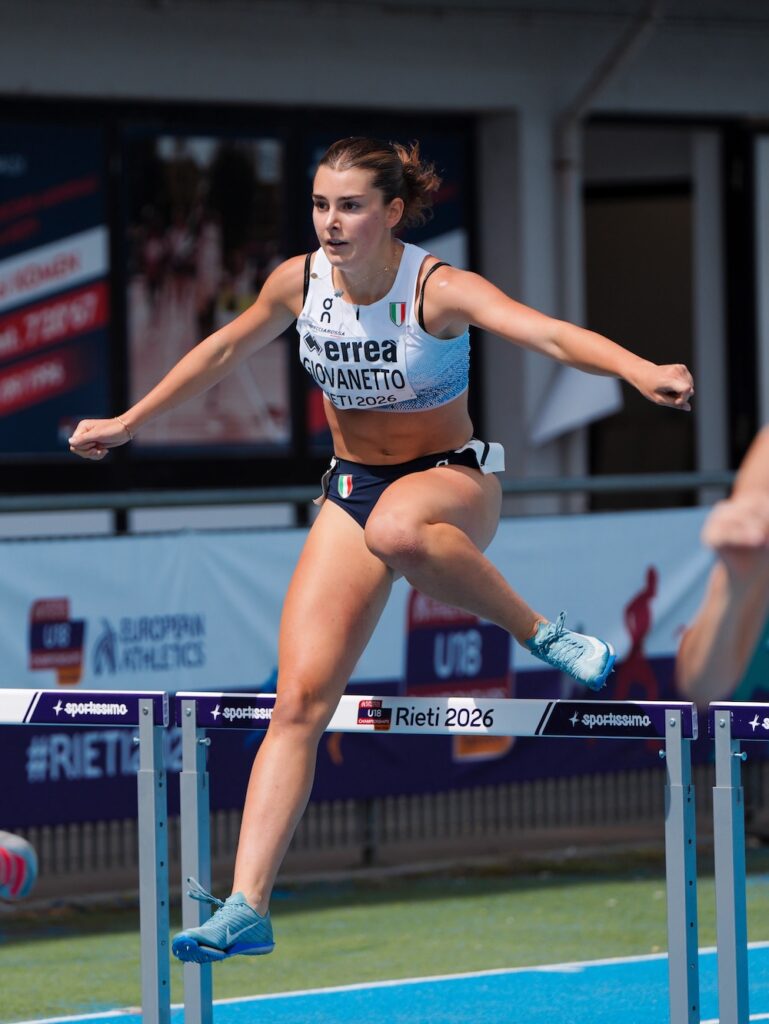 Carlotta Giovanetto Europei Under Rieti atletica foto Grana Fidal